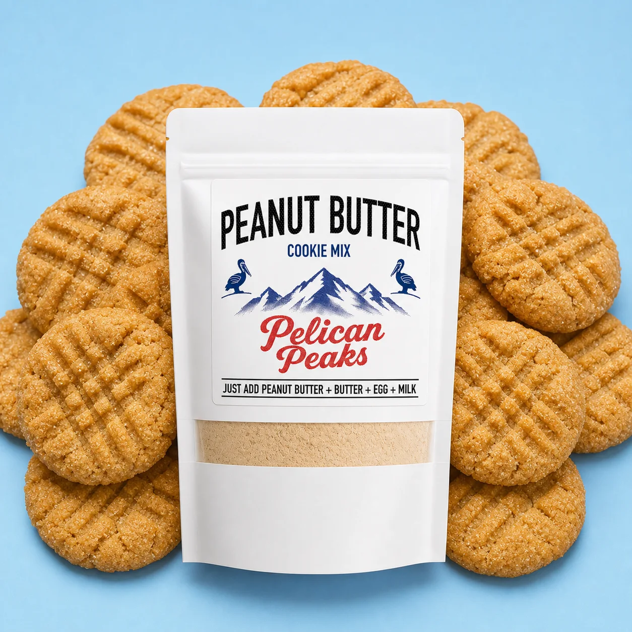 Peanut Butter Cookie Mix with peanut butter cookies