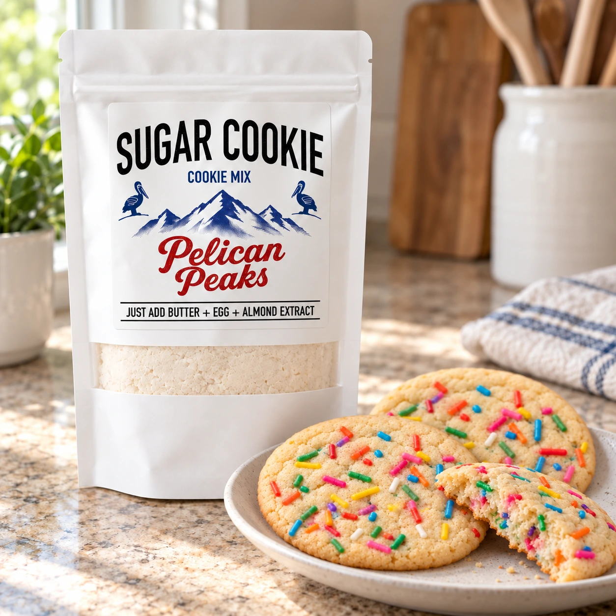 Sugar Cookie Mix with soft sugar cookies